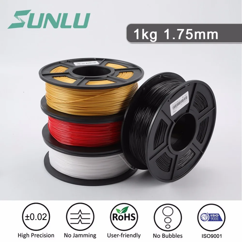 

SUNLU ABS 3d printer filament new free ship ABS printer filament 1.75mm for student 3d drawing tool 100% no bubbles