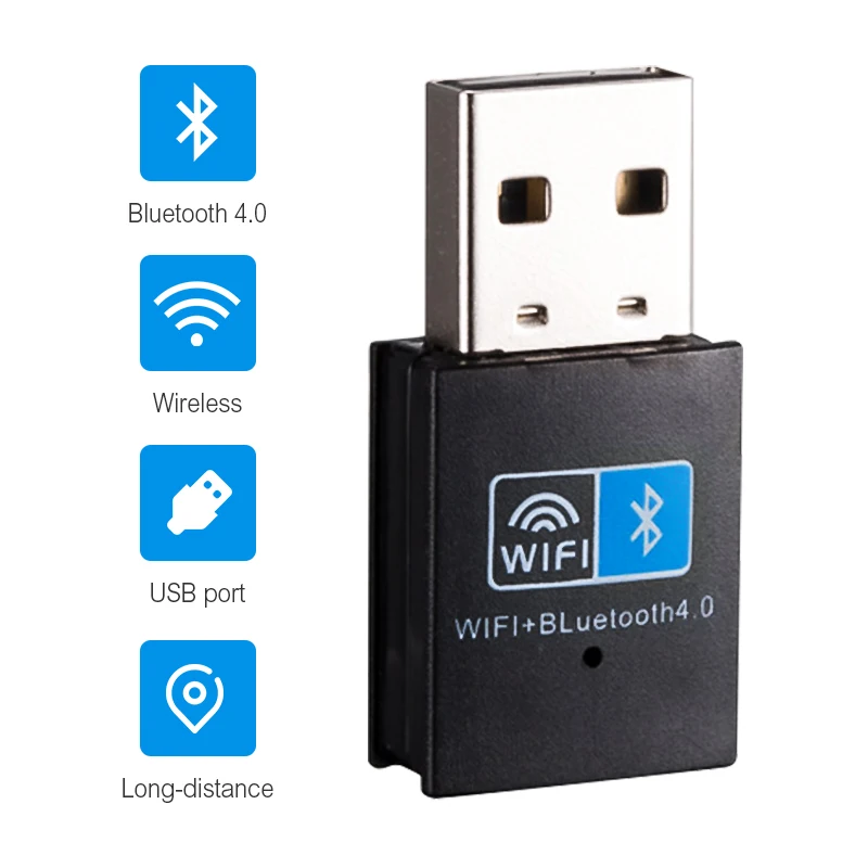 VAORLO беспроводной приемник Bluetooth 4,0 адаптер донгл мини USB Lan адаптер для настольного компьютера Поддержка Windows XP Vista WIN8 10