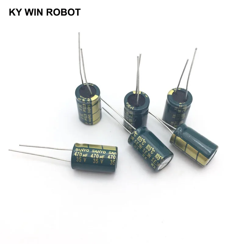 35V 47uF High Frequency LOW ESR Radial Electrolytic Capacitors 105°C 5x11mm
