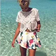 Стиль номер T058 Сексуальная футболка с короткими рукавами и отверстиями на верхнем слое белый кружевной топ