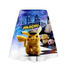 Покемон детектива Пикачу юбка Harajuku Повседневная стиль Harajuku поп юбки новые сексуальные Kpops Женские повседневные модные юбки