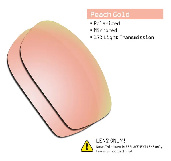 SmartVLT поляризованные Сменные линзы для солнцезащитных очков в квадратном стиле от oxley Fives-несколько вариантов - Цвет линз: Peach Gold