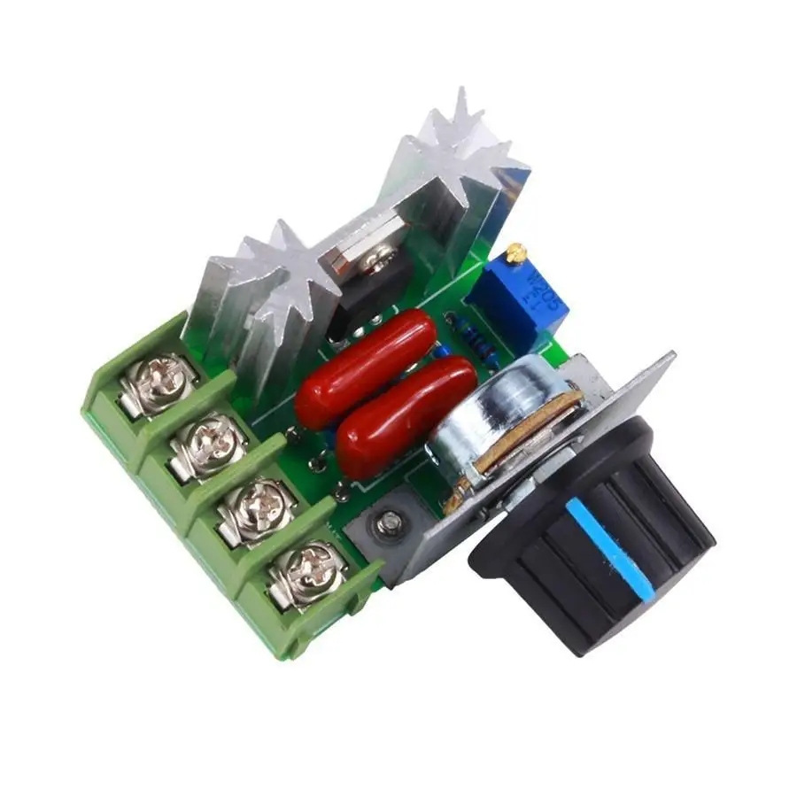 

2000W AC 50-220V High Power Motor Speed Regulator Brushless Electronic Voltage Regulator Thyristor Dimmer Thermoregulation plc