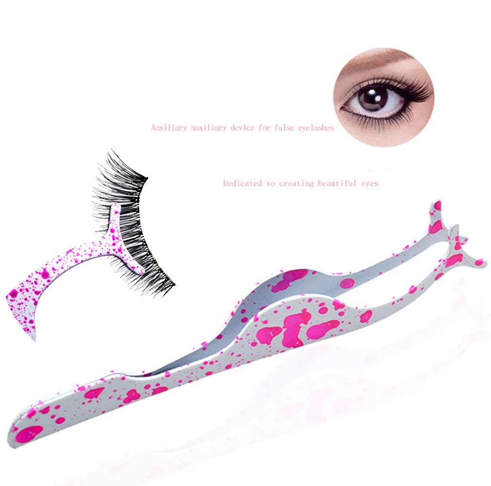 

1pc Stainless steel False Eyelashes curler False Eyelashes Extension Applicator Remover Clip Tweezer Nipper Beauty Tool make up