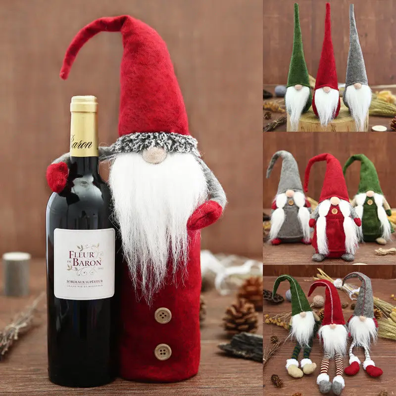 

2018 New Christmas Cute Sitting Long-legged Elf Festival New Year Dinner Party Home Christmas Decorations Rudolph For Xmas
