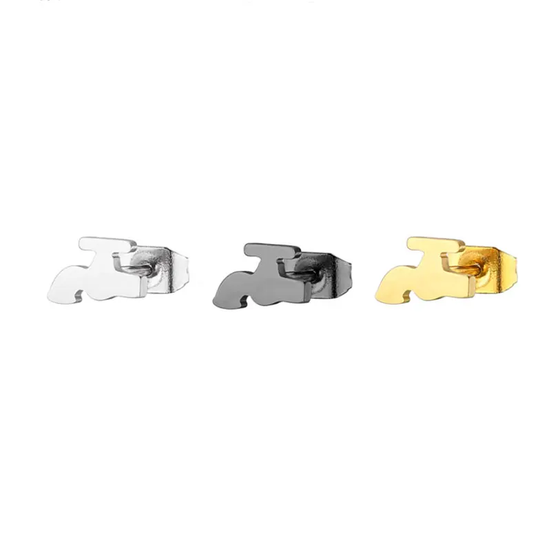 

1Pair Funny Water-tap Minimalist Stainless Steel Earring Hiphop Faucet Earrings Studs Jewelry For Women Men Girls