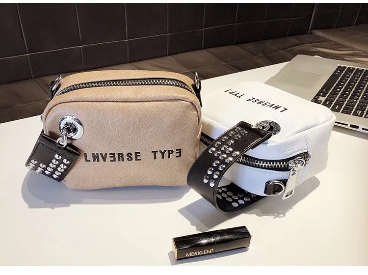 NIGEDU Luxury mini flap bag women chains Crossbody bag Fashion Designer rivet girls Handbag female Shoulder bag Clutch wallet (10)