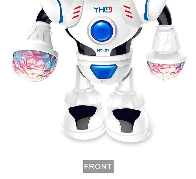 NEW Dancing Robot Toys Electronic Robot Smart with Music Flashing LED Light Walking Toys With Box Christmas Gift Toys For Kids