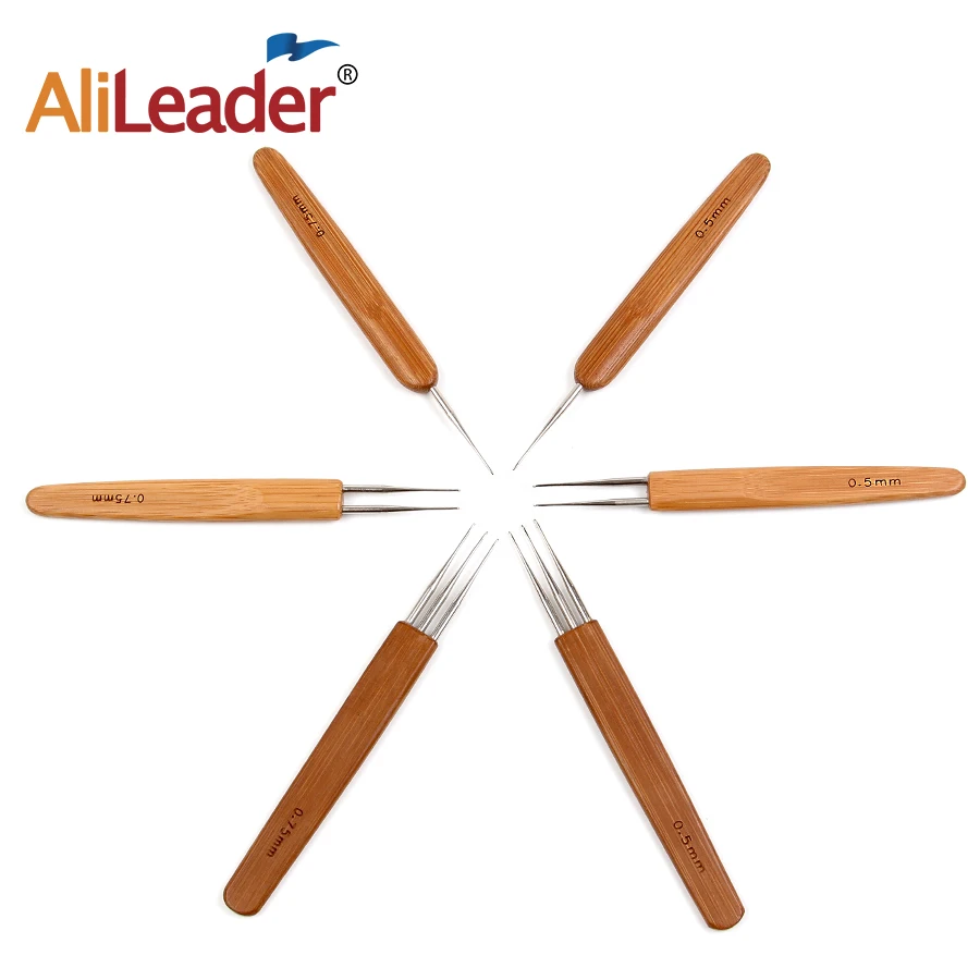 1/2/3 Hooks Crochet Braids Needle Hair Threading Tool For Dreadlock Wig