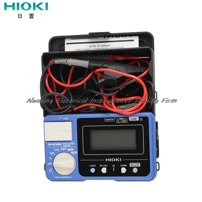 

Fast arrival HIOKI IR4056-20 5-Range, 50 to 1000V Digital Insulation Resistance Tester