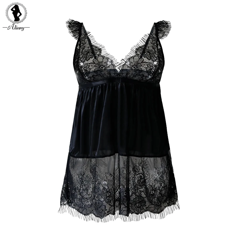 ALINRY Sexy Babydoll Plus Size Lace Lingerie Dress Erotic Women Transparent Deep v Costumes Porno Underwear Sexi Lenceria Hot ALINRY Sexy Babydoll Plus Size Lace Lingerie Dress Erotic Women Transparent Deep v Costumes Porno Underwear Sexi Lenceria Hot
