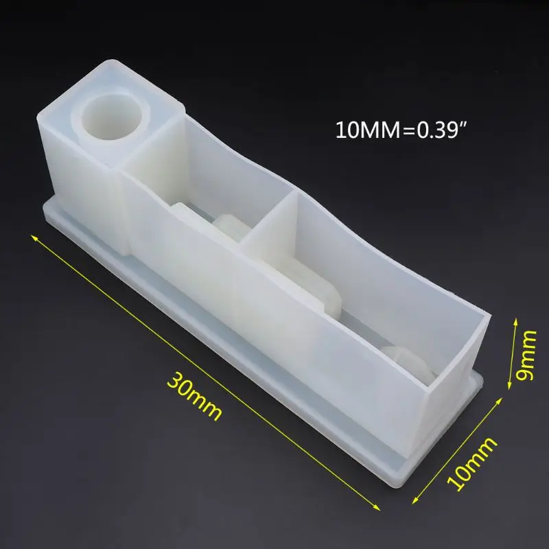 Силиконовые ручка для декорирования формы контейнер держатель канцелярские формы ручной работы DIY ювелирных изделий инструменты