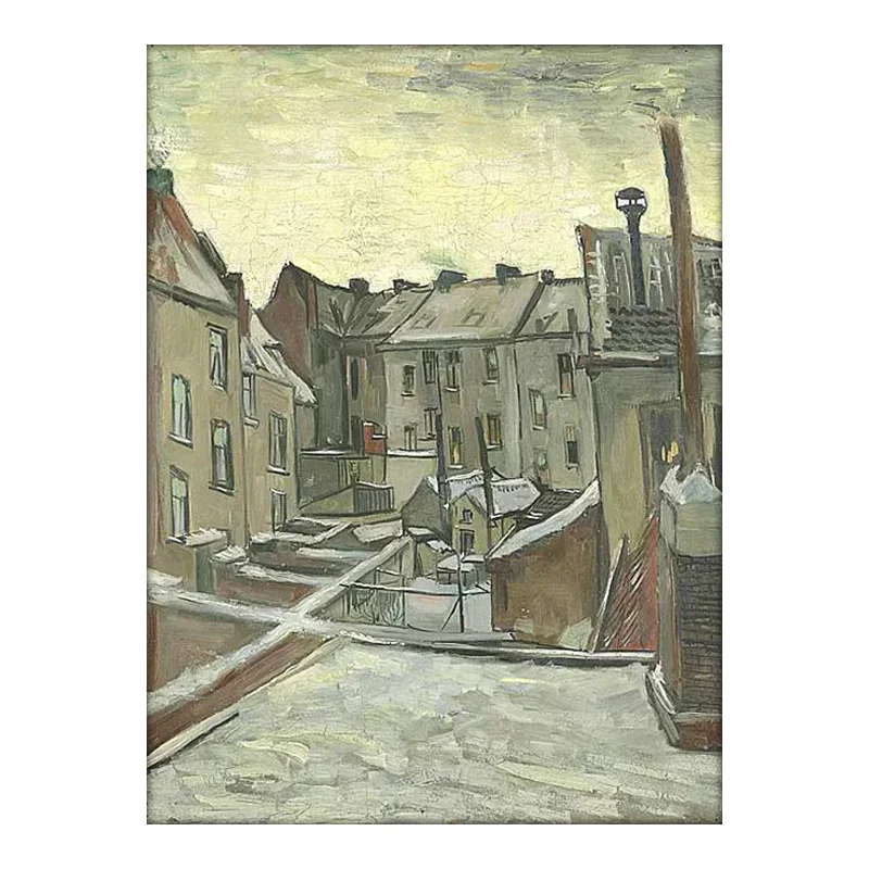 

Van Gogh Antwerp Snowscape diy painting by numbers art paint impressionist adult hand drawing pictures set poster on canvas room