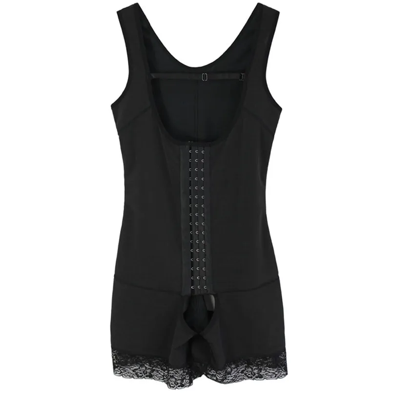 New Women Summer Autumn Seamless Firm Control Solid Shapewear Sexy backless Hip-lift Faja Open Bust Bodysuit Body Shapers #4Ma02 (6)