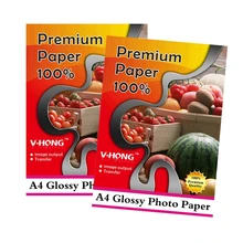 Глянцевая бумага струйной печати wterproof глянцевая бумага двухсторонняя A4 размер 160 г глянцевая фотобумага