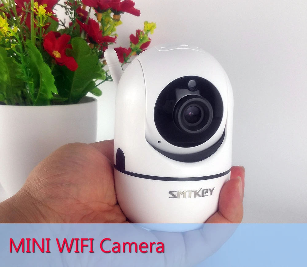 

two way audio SMTKEY baby Detection wireless IP Camera MINI monitor Motion 720P WIFI Camera
