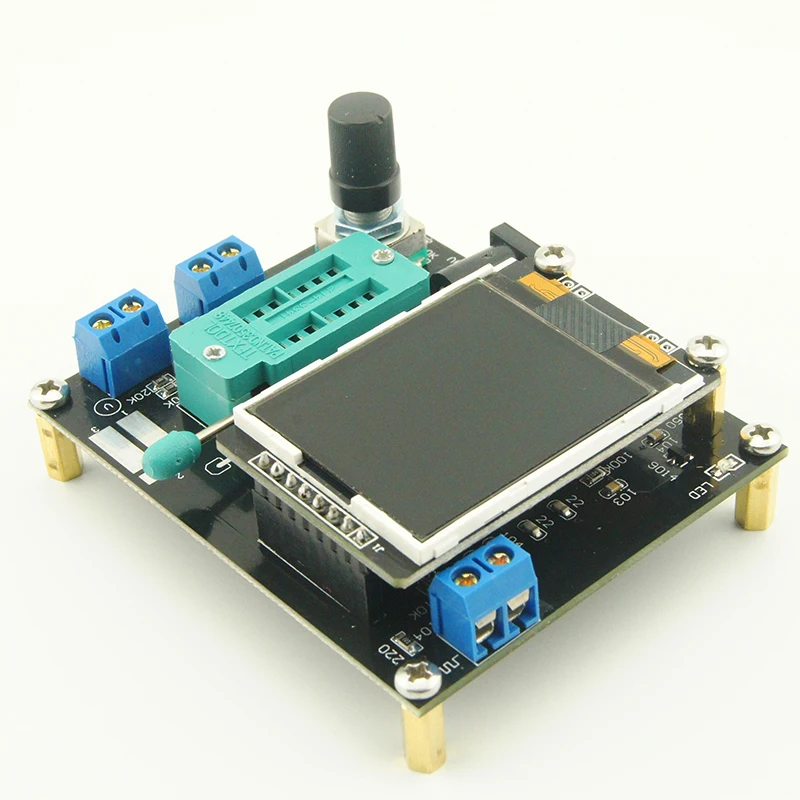 Ruso mega328/ЖК-дисплей GM328A Транзистор тестер Диодная емкость ESR напряжение частотомер ШИМ меандр генератор сигналов