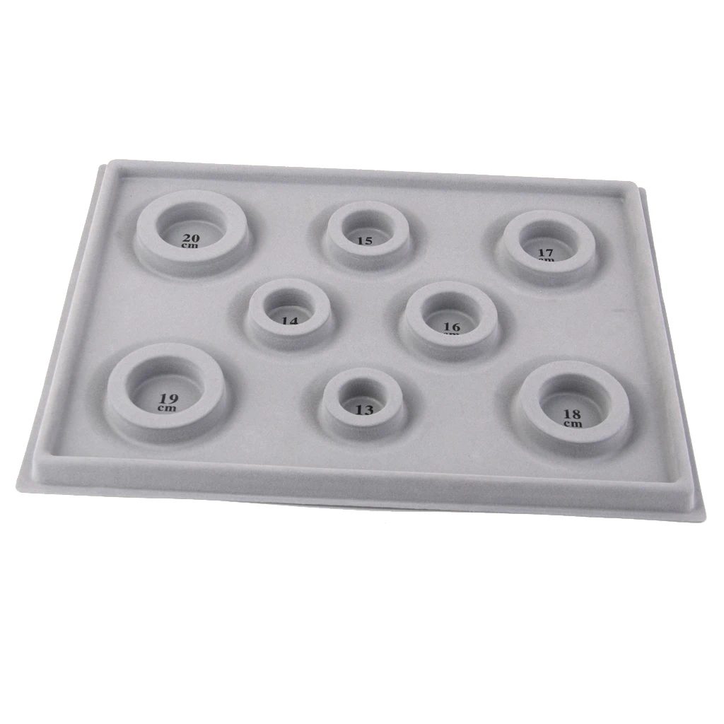 Bracelet Necklace DIY Beads Measure Tool Gray Dial Design Disk Plate Jewelry Palstic Flannel Jewelry Tools