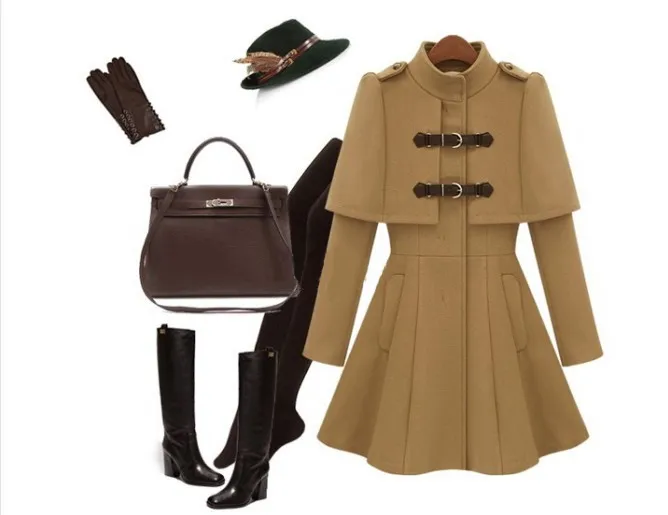 C170 Gothic Victorian England British Punk Rave Poncho horse rider Court outdoor Coat Jacket for women 