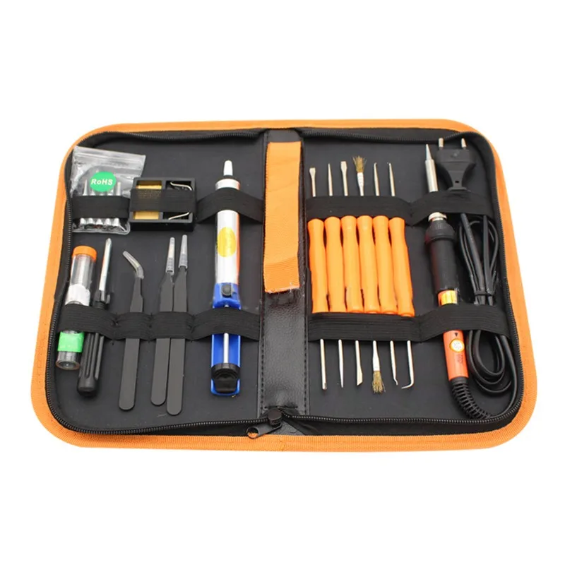 

20pcs/Set 20IN1 60W Adjustable Electric Temperature Gun Welding Soldering Iron Tool Kit Set