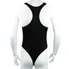 YiZYiF Sexy Lingerie Body stocking for Mens Sleeveles Stretchy Thong Wetlook Leotard Gay Bodysuit for Men's Undershirt BodySuit ► Photo 2/6