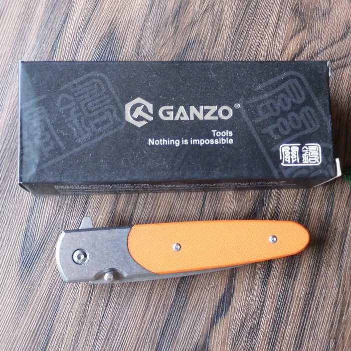 58-60HRC Ganzo G743-2 440C G10 или деревянной ручкой складной Ножи выживания инструмент Отдых на природе Охота Карманный Ножи тактический edc Открытый