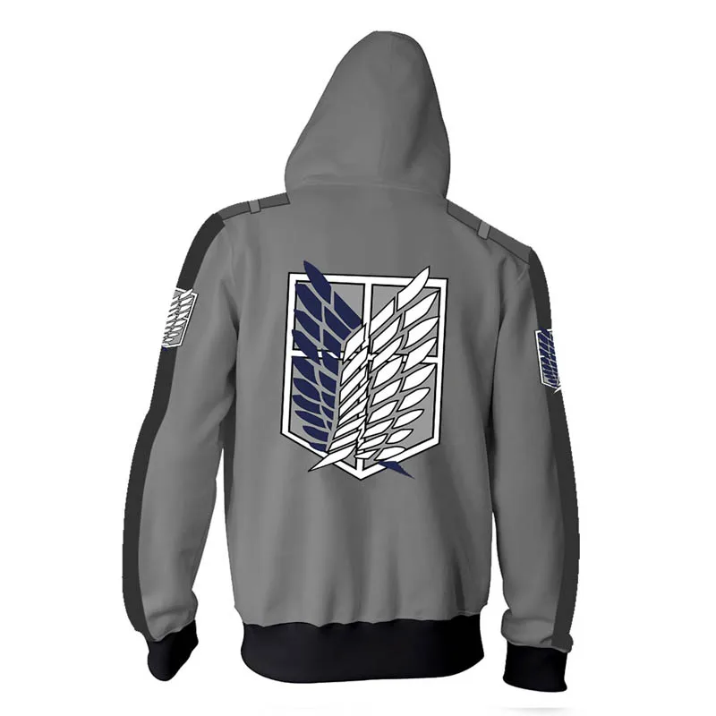 Anime Attack On Titan Levi Mikasa Eren Cosplay Costumes Men Women Hoodies Sweatshirts Spring Jacket Coat Luxtees (12)