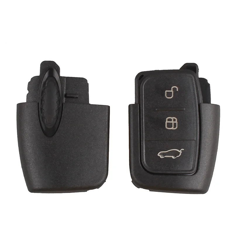BHKEY 433 МГц 3 кнопки складной дистанционный ключ автомобиля для Ford 4D60 4D63 чип для Ford Focus 2 3 mondeo Fiesta брелок HU101 лезвие
