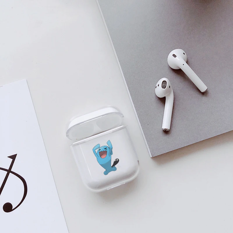 

Fish Covers For Airpods Case Transparent Wireless Earphone Charging Case for Apple AirPods 1 2 Hard PC Protective Cover