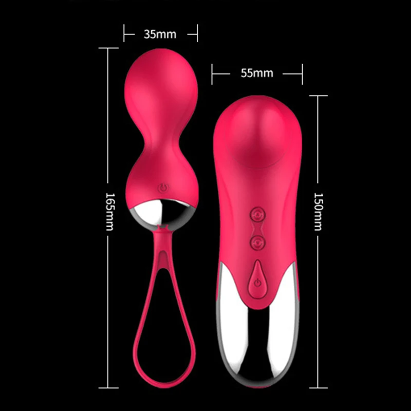 Silicone Wireless Remote Vibrator Egg Smart Ball Shrink Yin Vaginal Tighten Exercise Dual vibration Egg Sex Toys For Woman A3
