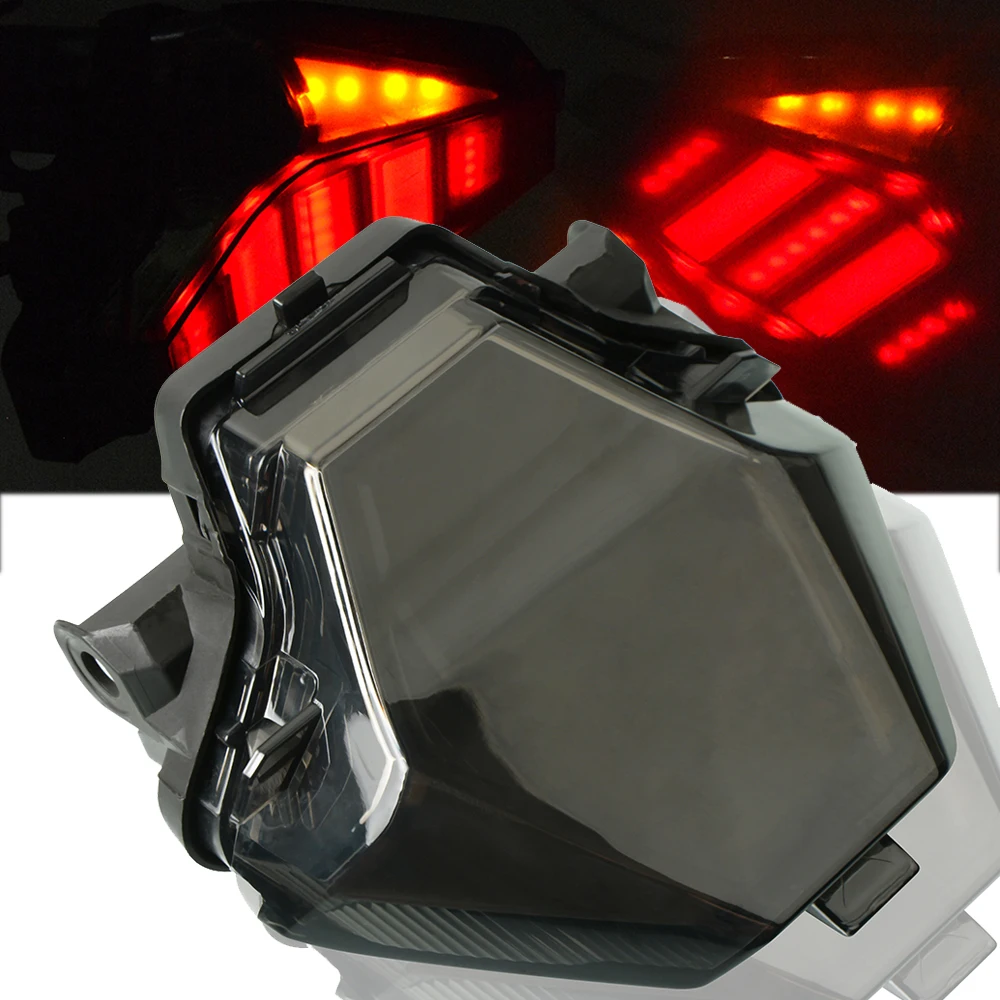 

For Yamaha r25 r3 mt07 2013 2014 2015 2016 motorcycles Tail Rear Light Red LED Rear Lamp motocross moto Turn Signals accessories