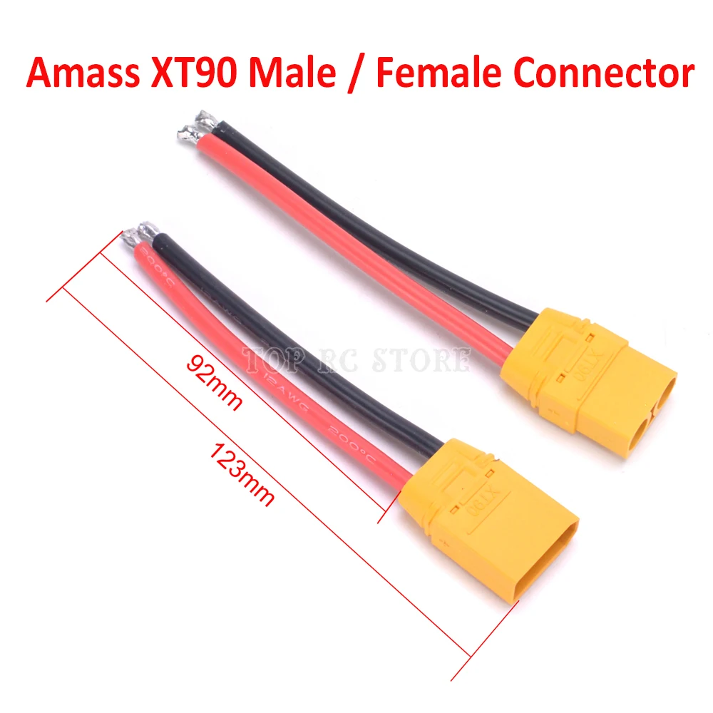 Amass XT90 connetor with 12AWG (19)