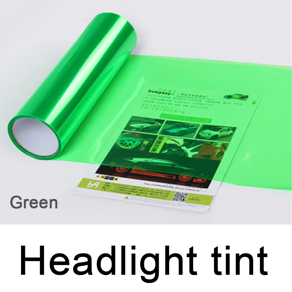 

0.3*10m roll PVC headlight tint Dark Green for car head decoration Fedex free shipping