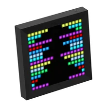 FOR Divoom Pixoo Digital Photo Frame Alarm Clock with Pixel Art Programmable LED Display, Neon Light Sign Decor, New Year Gift