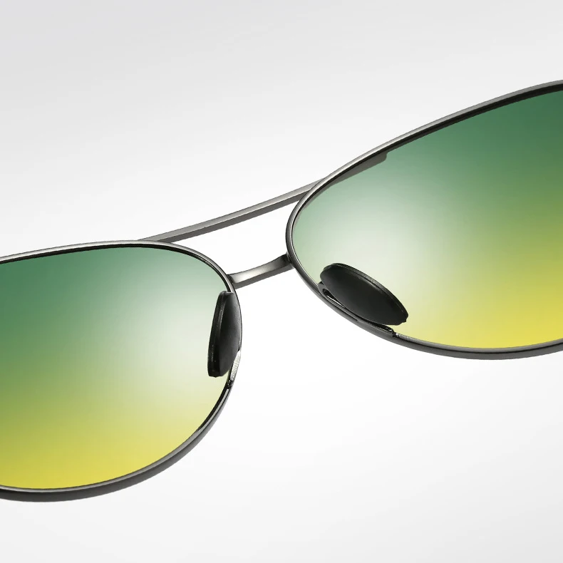 HBK Сверхлегкий Солнцезащитный козырек автомобиля очки для водителя День Ночь авиации затемняемые зеркало солнцезащитные очки UV400 PM0152