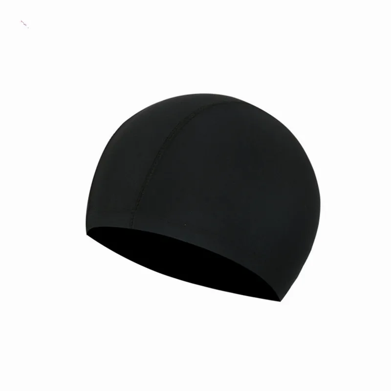 

New High Elastic Fabric Swimming Caps for Long Hairs Solid Ear Protection Swim Cap Men Quick Dry Pool Swimming Hat Woman