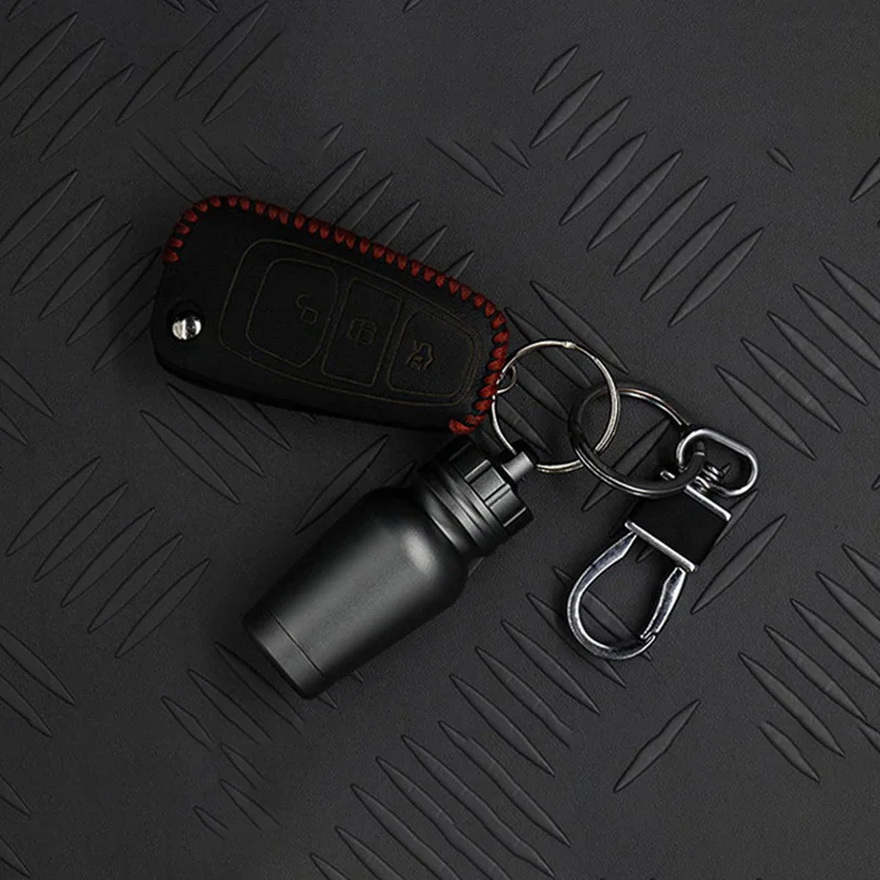 Small Aluminum waterproof pills box holder outdoor portable life-saving medicine cans sealed pill bottle tank storage container