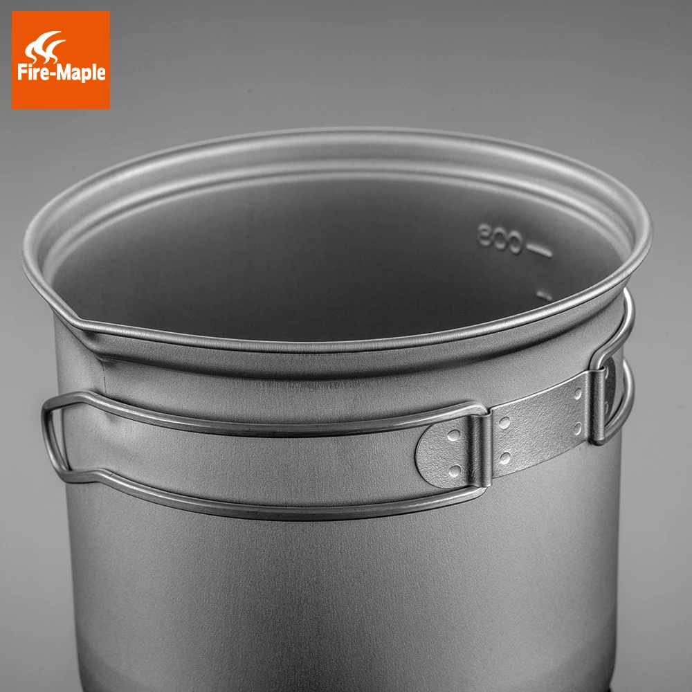 Fire Maple snowti 2 nieve portátil titanio 0.9L camping al aire libre y 0.28L sartén ultraligero camping ollas conjunto FMC-ST2