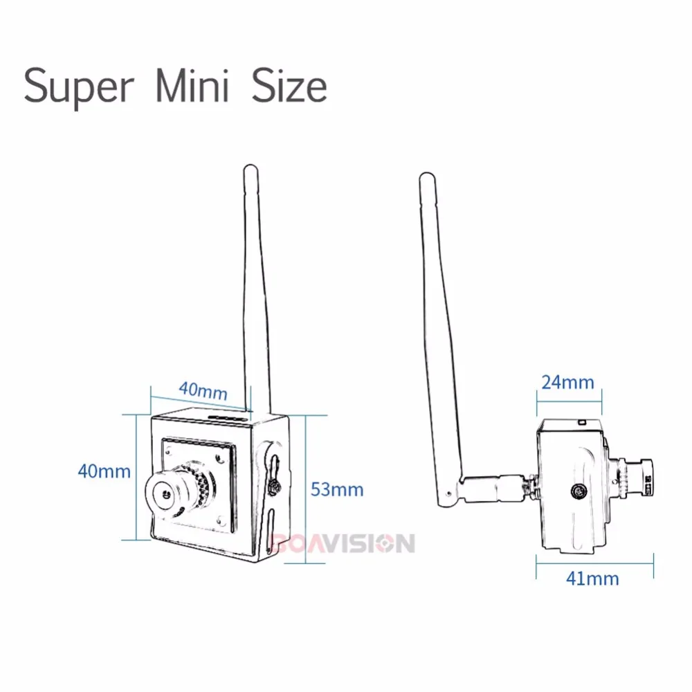 Мини HD 2MP Беспроводная IP камера Wifi 1080P CCTV сеть Wi Fi IMX 307 микрофон аудио SD карта Android