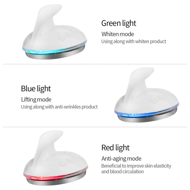 

3 LED Light Photon Facial Beauty Machine Warm Function Skin Rejuvenation Face Lifting Whitening Anti Aging Skin Care Tools 38