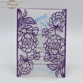 

Rose style Chinese handmade luxurious wedding invitation card