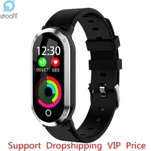 Новинка, умный Браслет T1, Женский монитор сердечного ритма, артериального давления, фитнес-браслет, трекер, шагомер, браслет для IOS Android