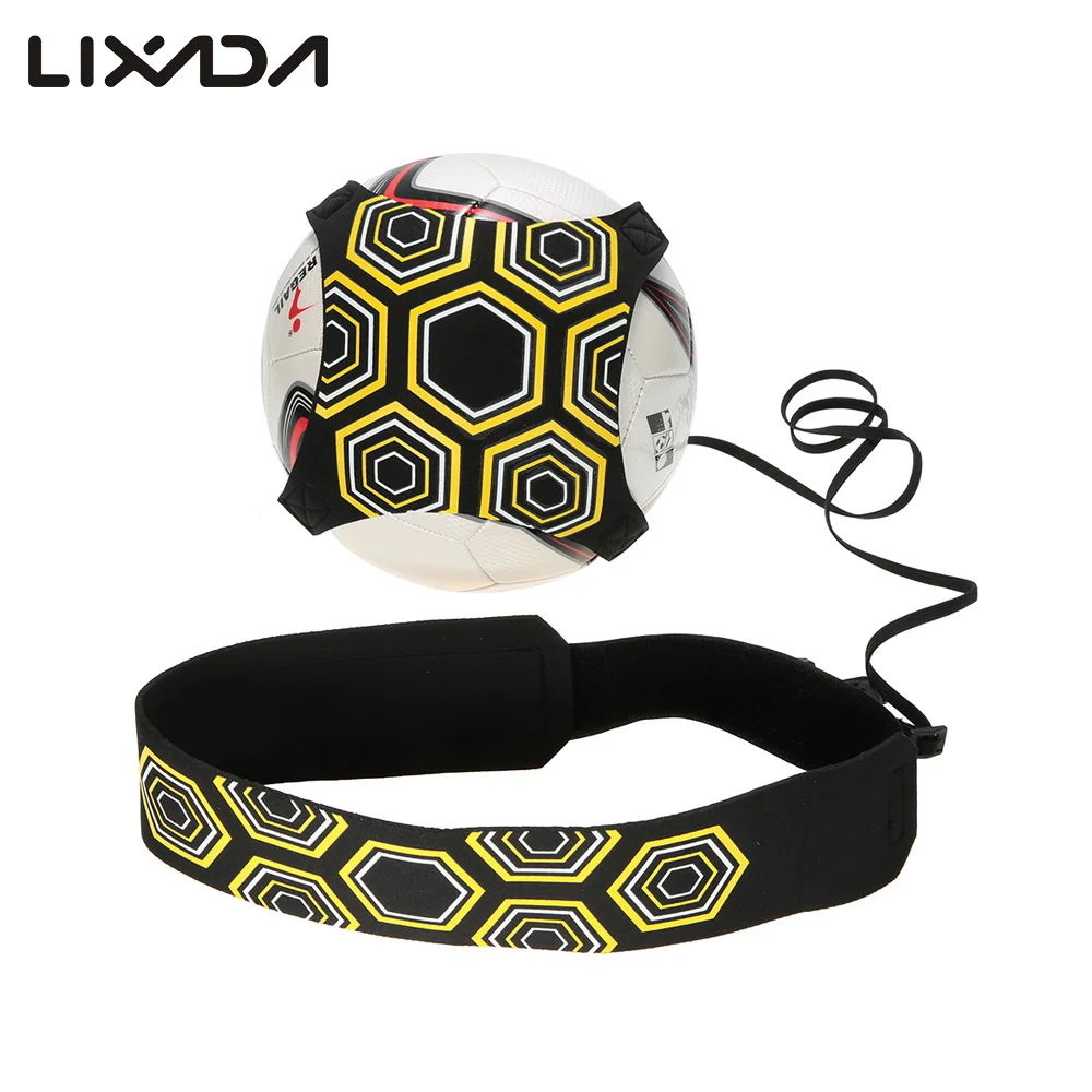 Lixada Solo Soccer Ball Practice Belt Football Kick Training Belt Adjustable 94cm Hands Free