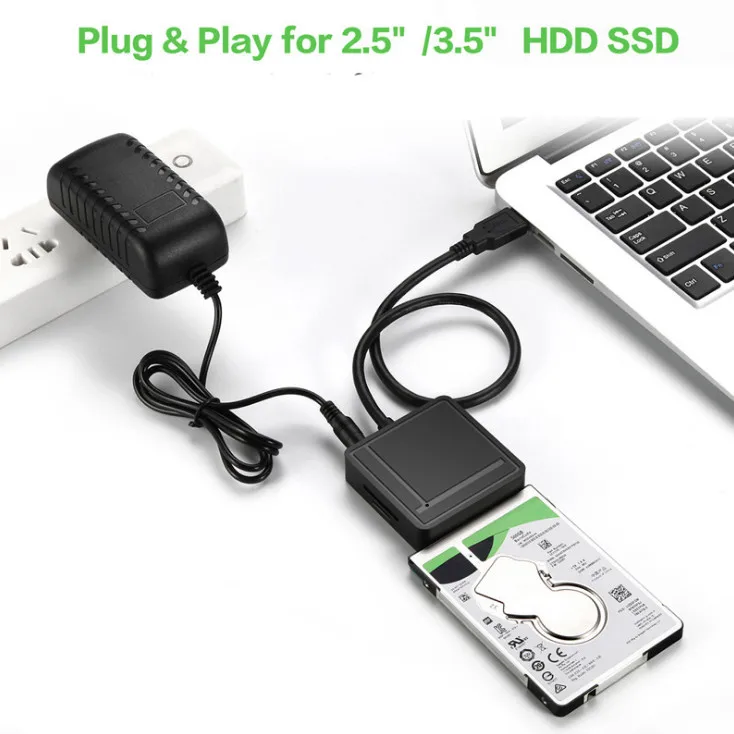 Все в одном USB 3,0 на SATA адаптер TF SD Card Reader USB 3,0 концентратор 2 порты конвертер 3
