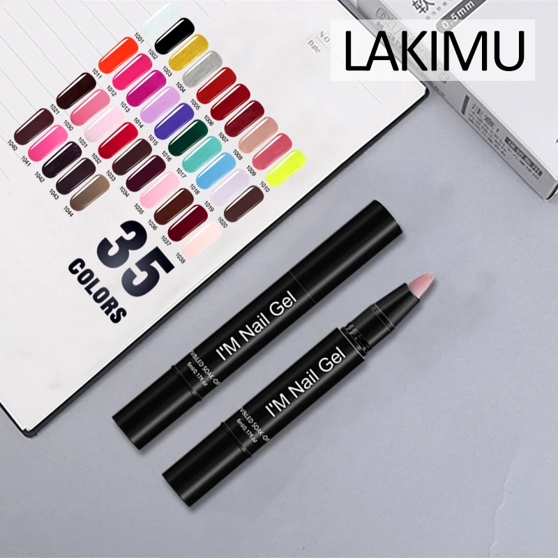 LAKIMU 5 мл 1 шт. 35 цветов гелевая ручка для ногтей грунтовка дизайна покраски