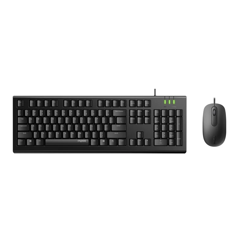 Новейшая Проводная оптическая клавиатура Rapoo X120PRO и комбо для Мыши ПК компьютера
