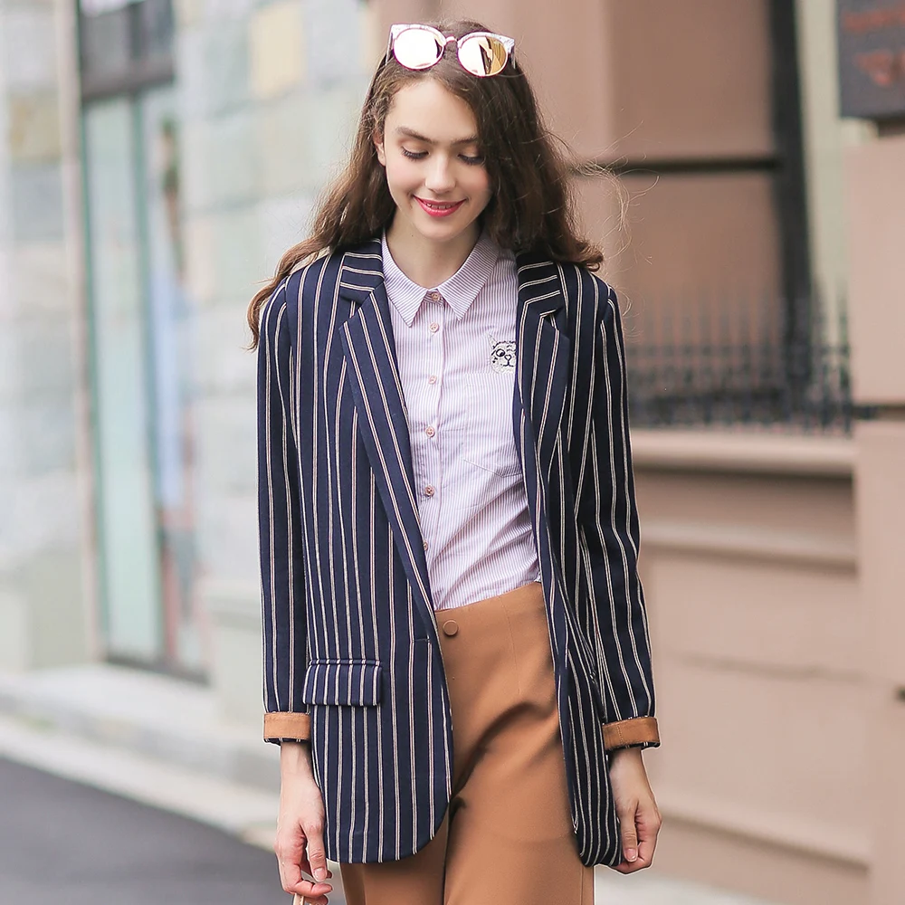 LESIES Spring Autumn Women Striped 