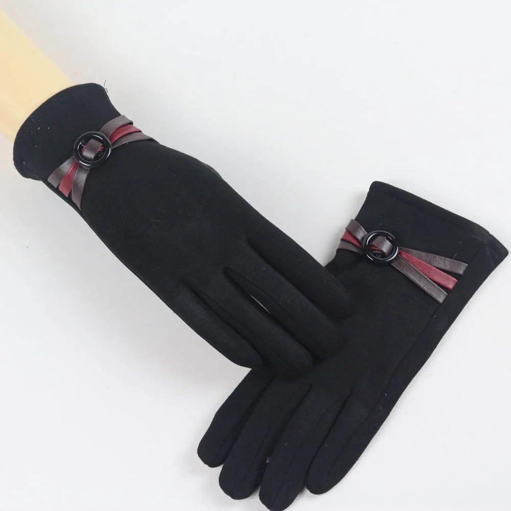 Guantes invierno mujer, женские теплые перчатки, мягкие, на запястье, толстые, варежки, полный палец, новинка, перчатки для экрана, удобные, mitaines femme