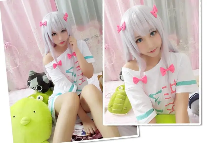 Большие размеры аниме эроманга сенсей Izumi Sagiri Косплэй костюм с плеча хлопок womeT