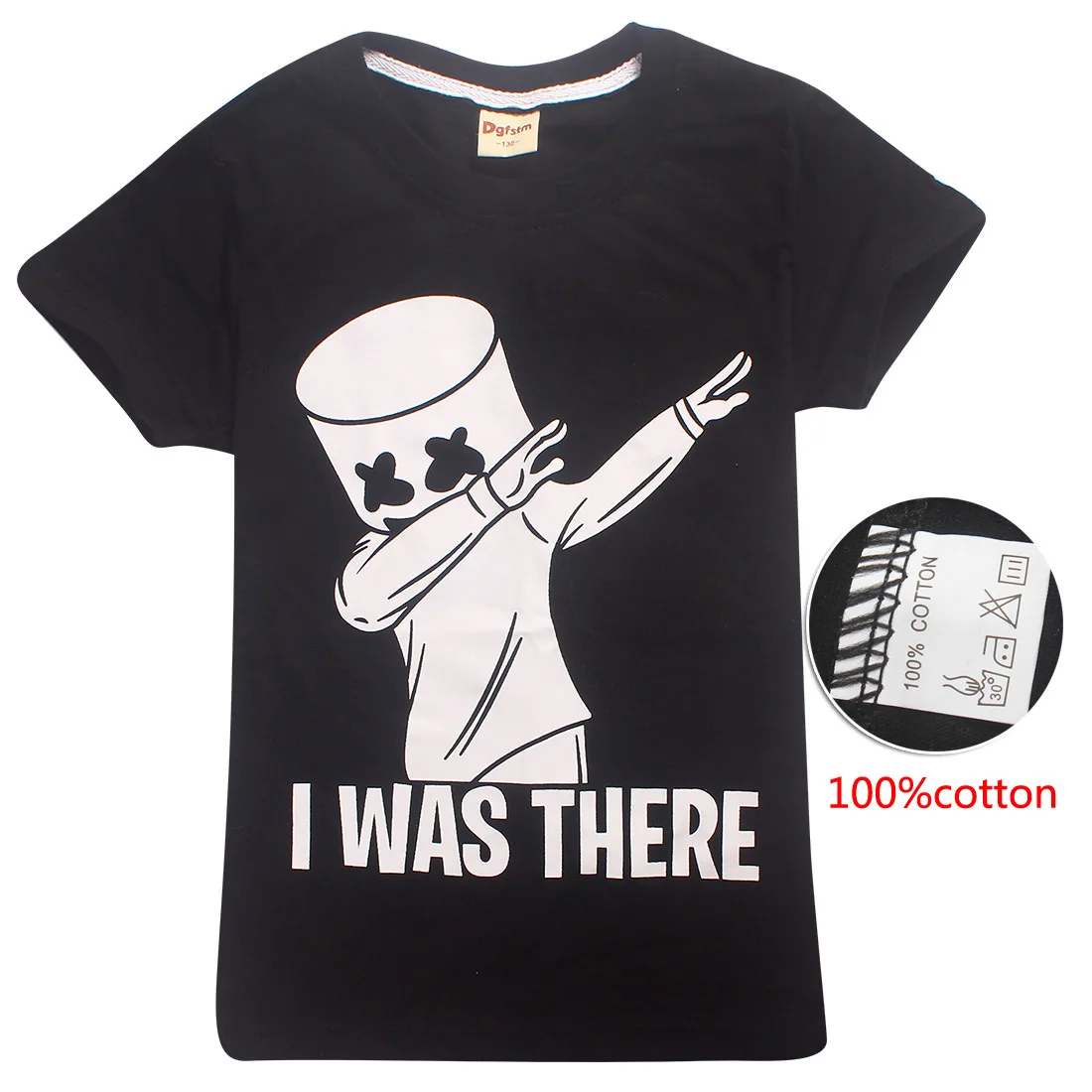 

Summer Fashion Children t shirts for Boys Girls DJ Marshmallow Face t-shirt Kids Cotton Short Sleeve Tops Baby Tees Kids Clothes